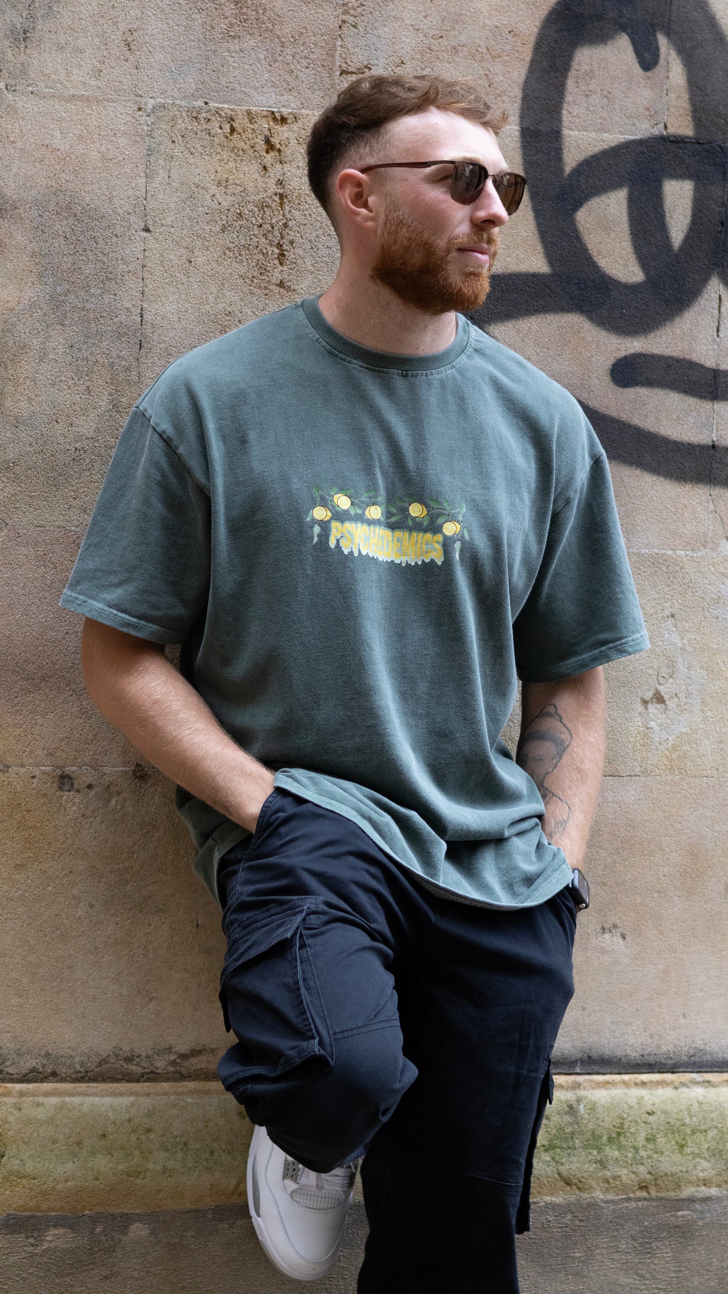 LemonTek Tee in Washed Green