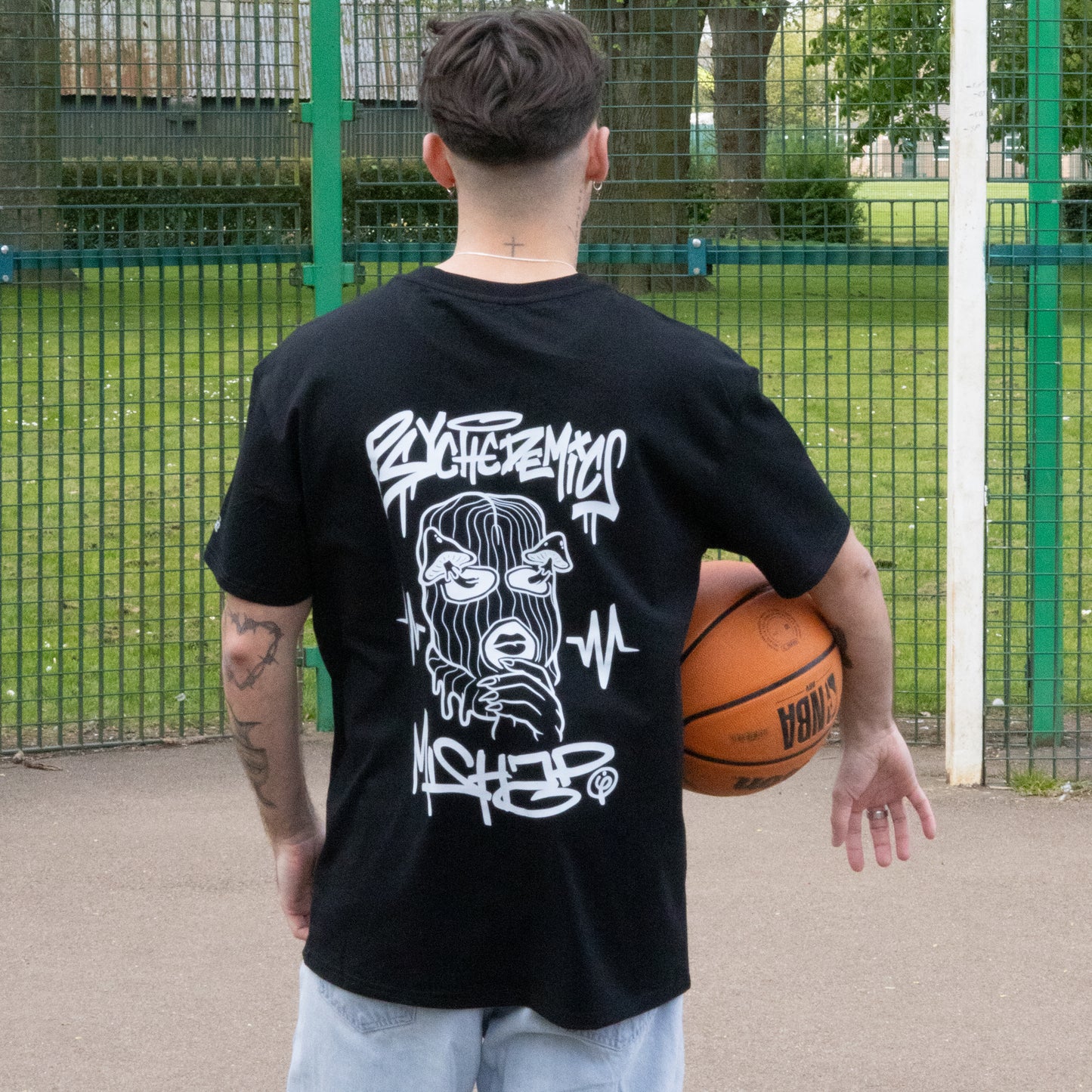 Mishap Colab Bally Tee - [ Black ]