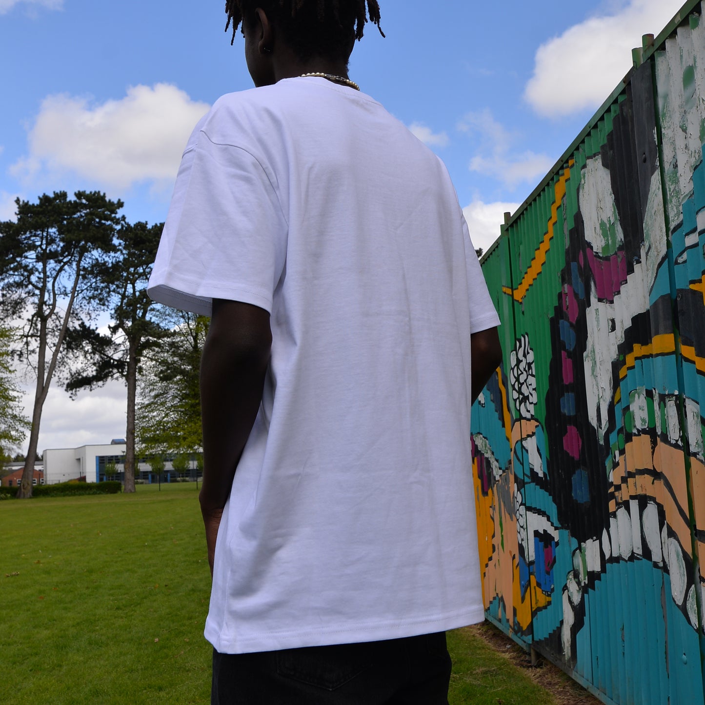 Essentials Shroom Oversized Tee - [ White ]