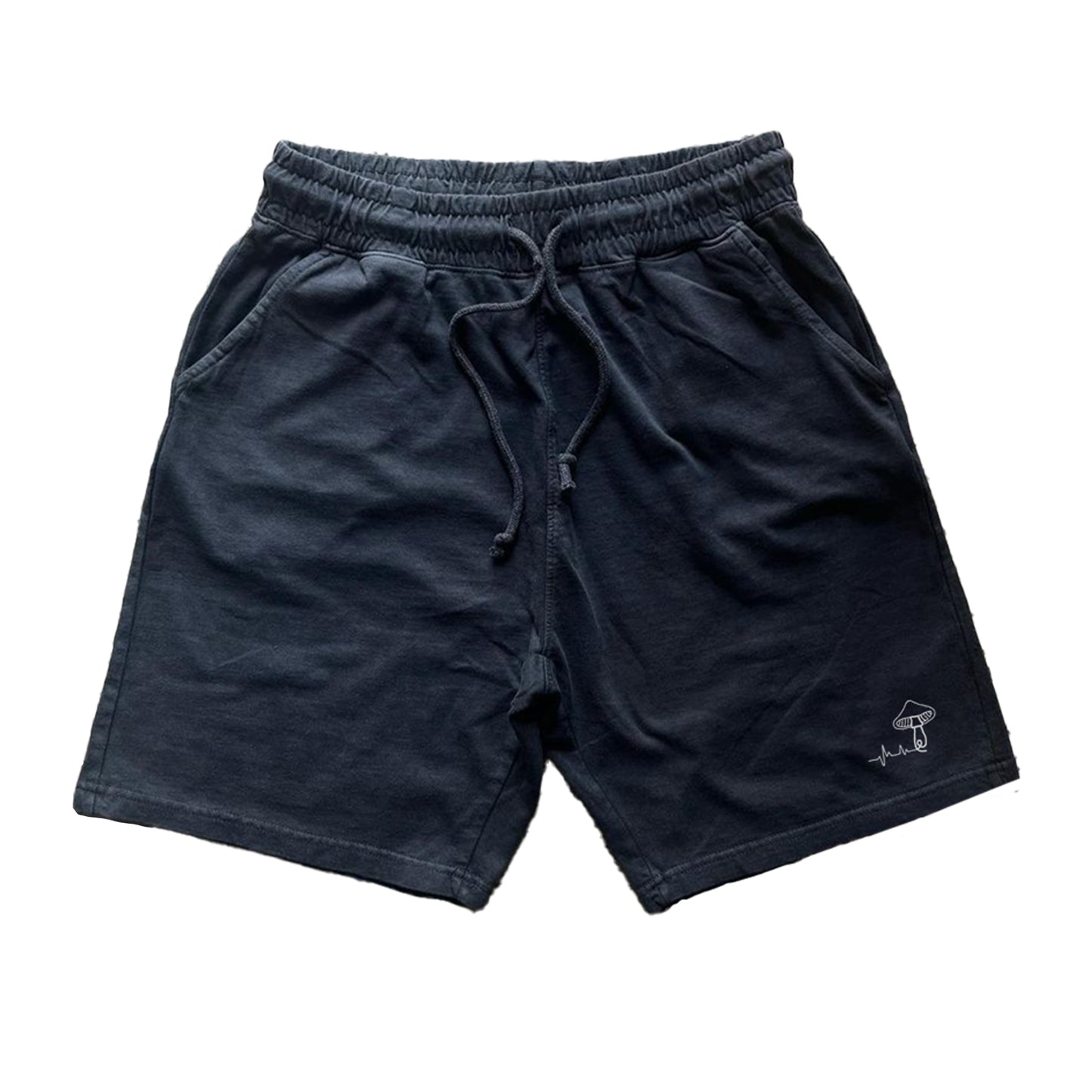 Essentials Shroom Jersey Shorts - [ Washed Navy ]