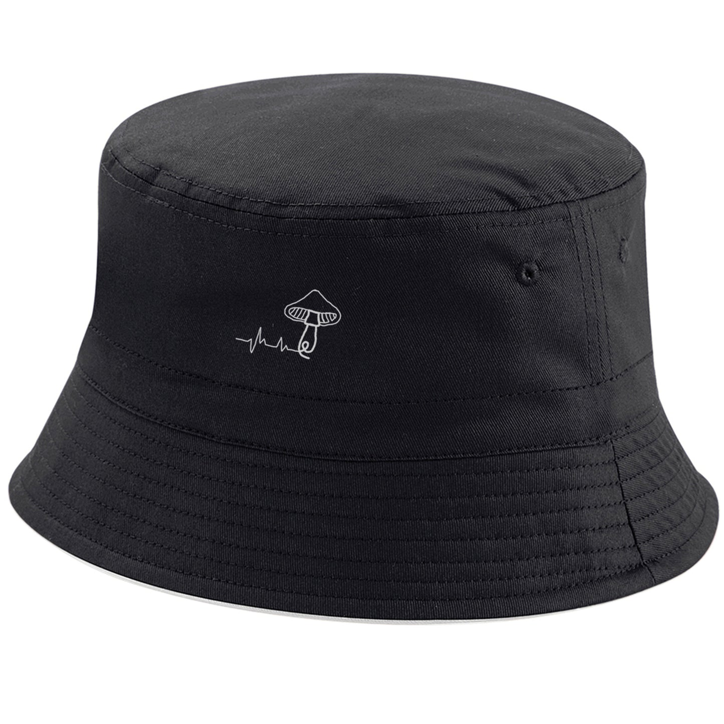Essentials Shroom Bucket Hat - [ Black ]