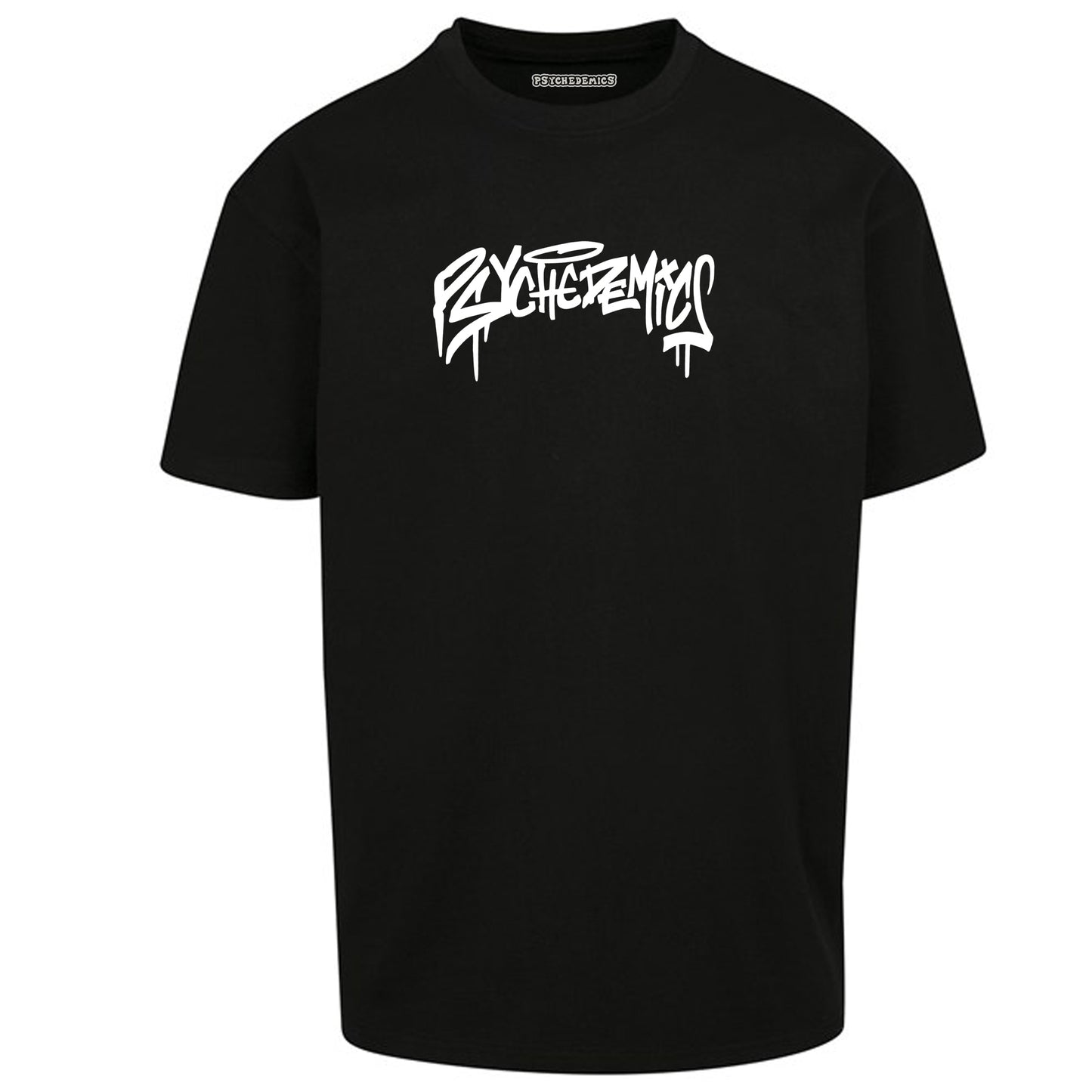 Graffiti Printed Oversized Tee - [ Black ]