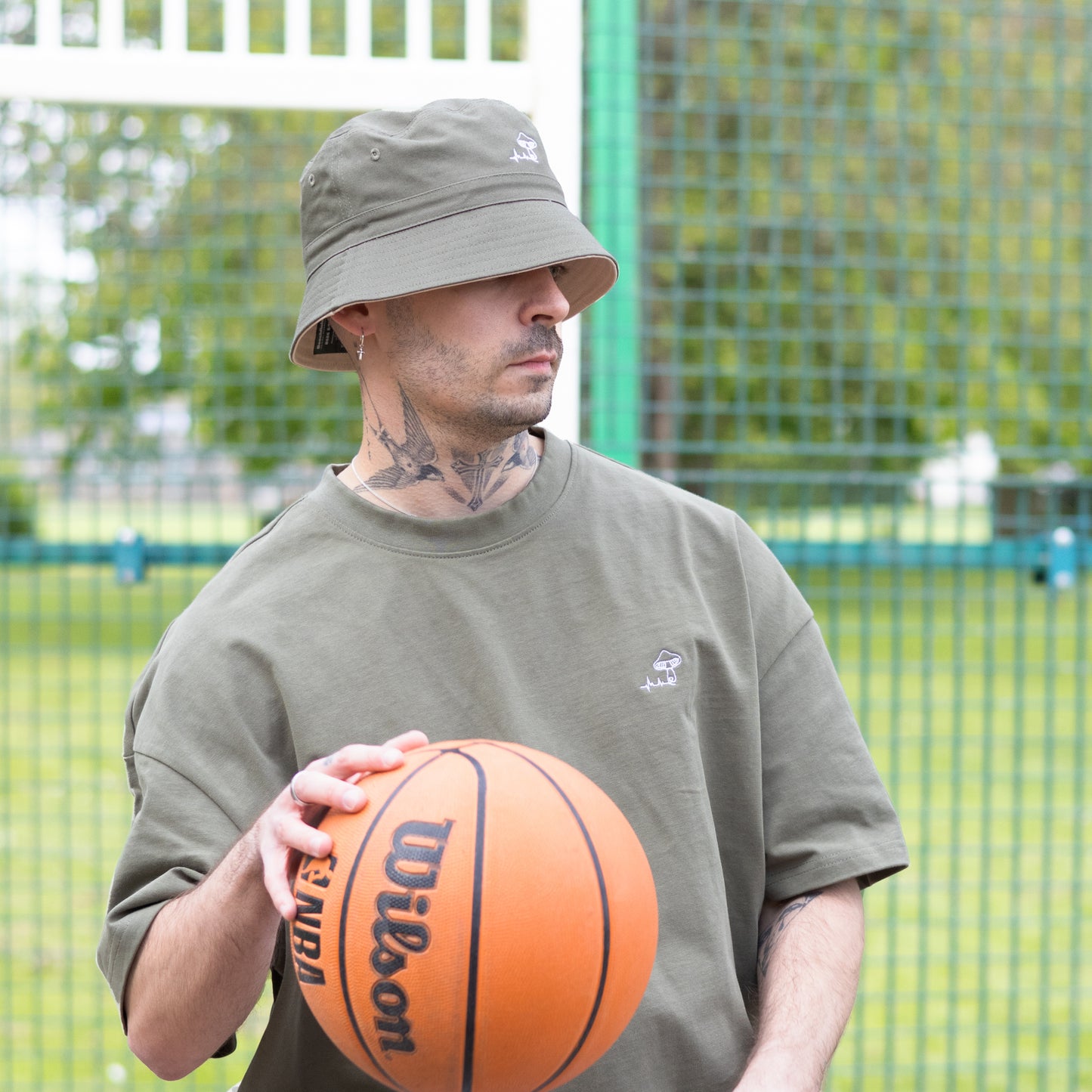 Essentials Shroom Bucket Hat - [ Olive Green ]