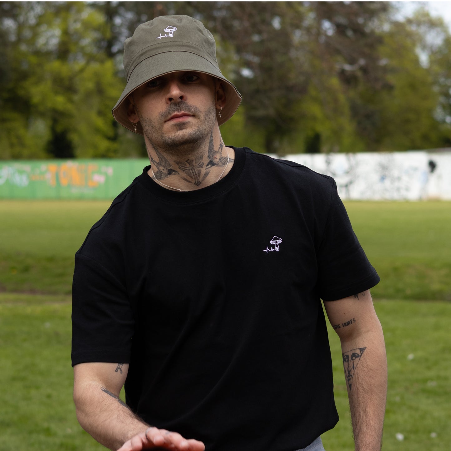 Essentials Shroom Bucket Hat - [ Olive Green ]