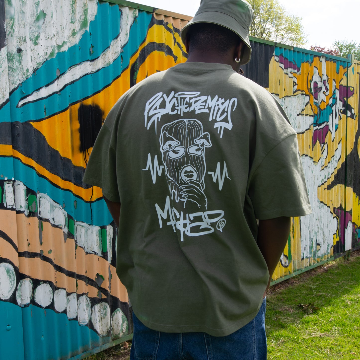 Mishap Colab Bally Tee - [ Olive Green ]